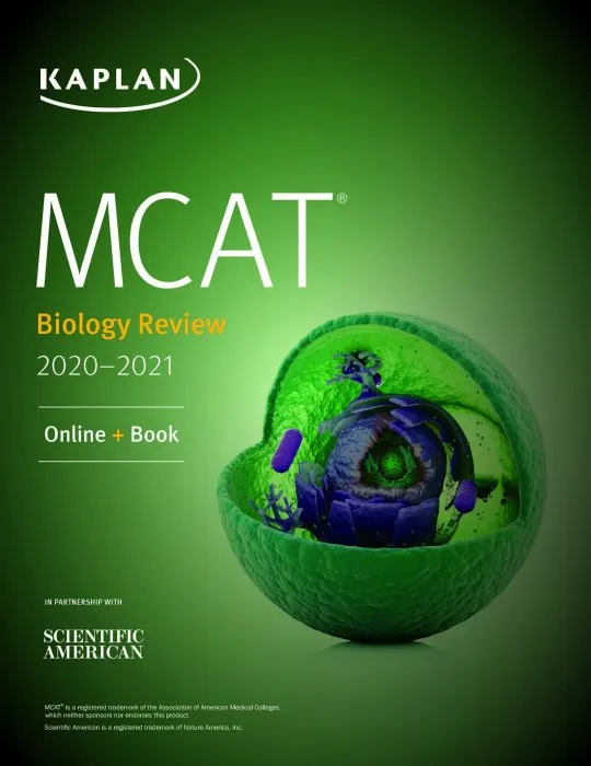 MCAT Biology Review 2020-2021: Online + Book (Kaplan Test Prep)