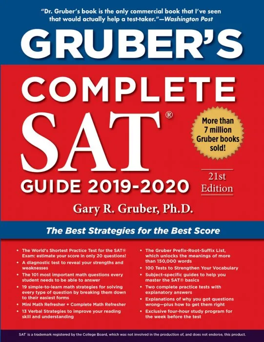 Gruber's Complete SAT Guide 2019-2020, 21st Edition