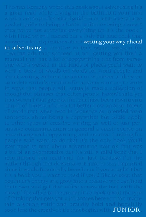 Junior: Writing Your Way Ahead In Advertising