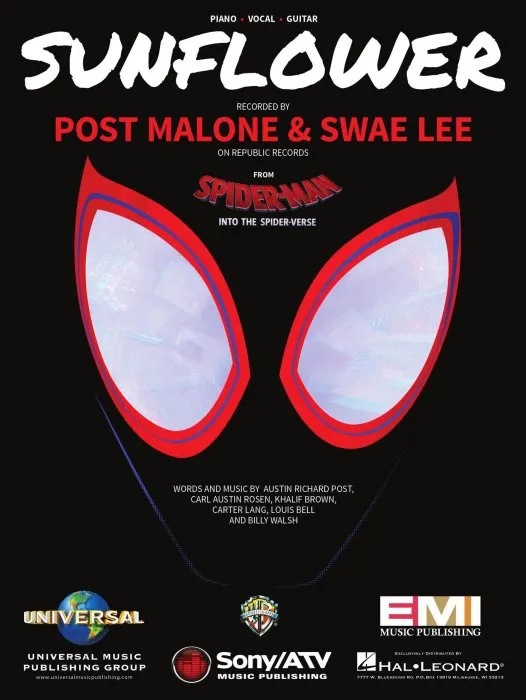 Sunflower Sheet Music (from Spider-Man: Into the Spider-Verse)