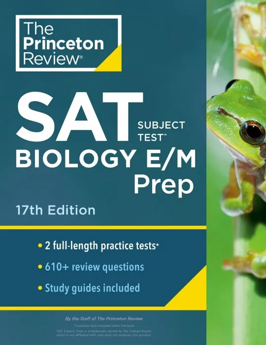 Princeton Review SAT Subject Test Biology E/M Prep (College Test Preparation), 17th Edition