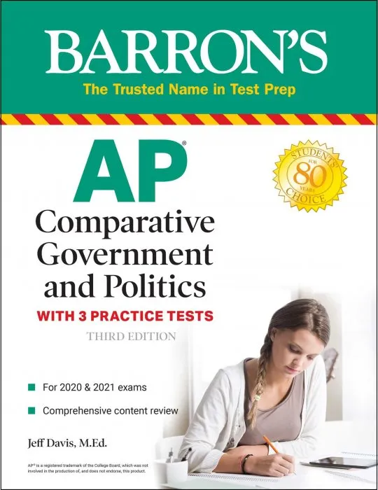 AP Comparative Government and Politics: With 3 Practice Tests (Barron's Test Prep), 3rd Edition