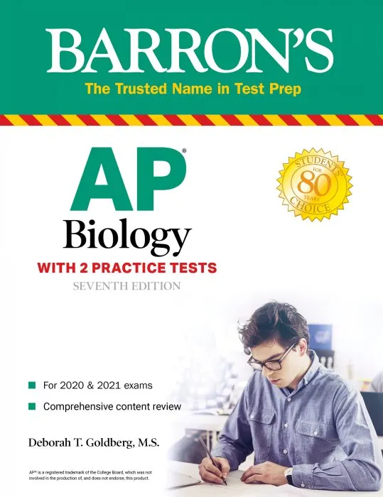 AP Biology: With 2 Practice Tests (Barron's Test Prep), 7th Edition