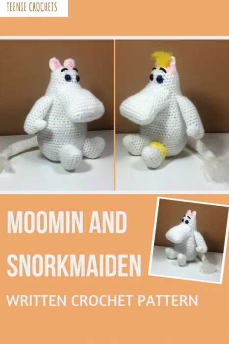 Moomin and Snork-maiden: Written Crochet Pattern (Unofficial)