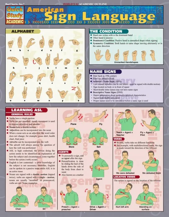 American Sign Language (Quick Study Academic)