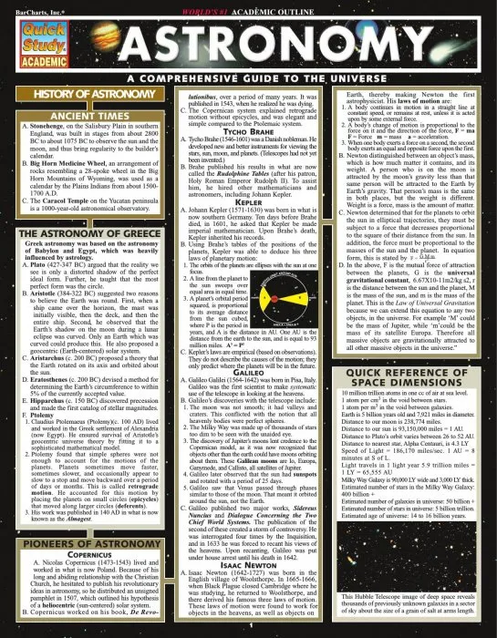 Astronomy (Quick Study Academic)