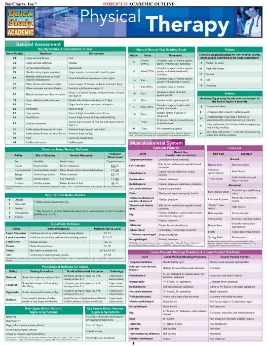 Physical Therapy (Quick Study Academic)