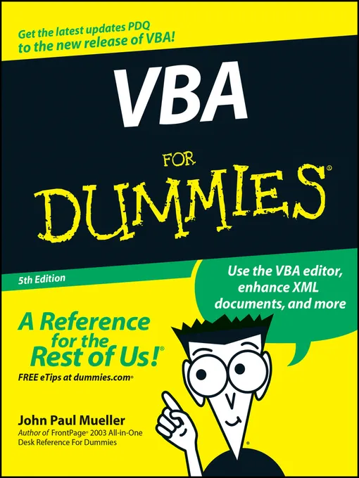 VBA For Dummies (Dummies), 5th Edition