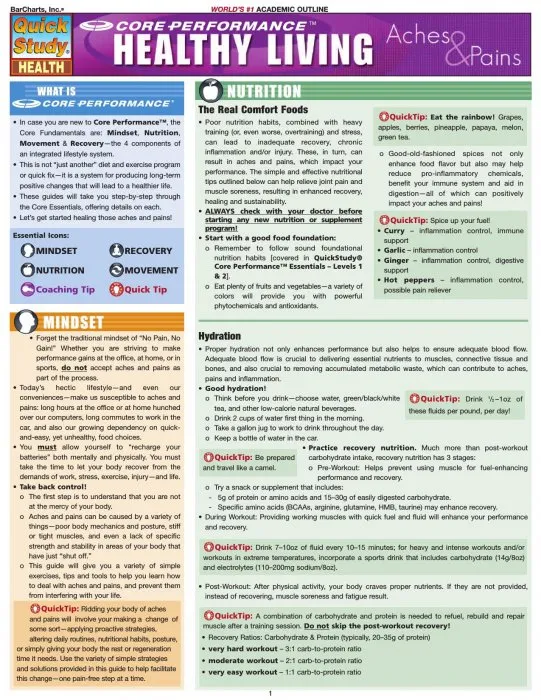 Healthy Living: Aches & Pains (Quick Study Health)