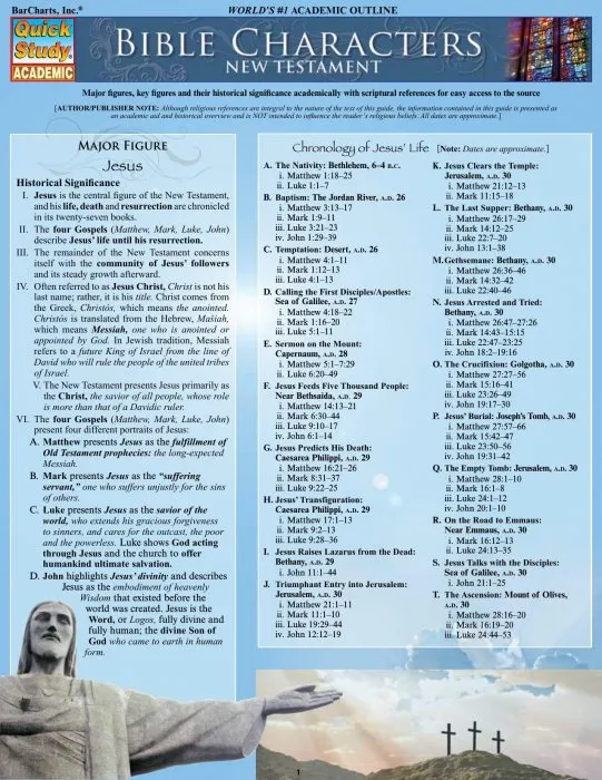 Bible Characters: New Testament (Quick Study Academic)