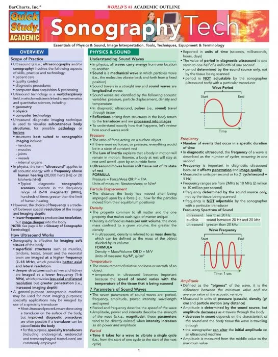 Sonography Tech (Quick Study Academic)