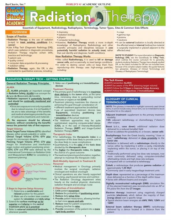 Radiation Therapy (Quick Study Academic)