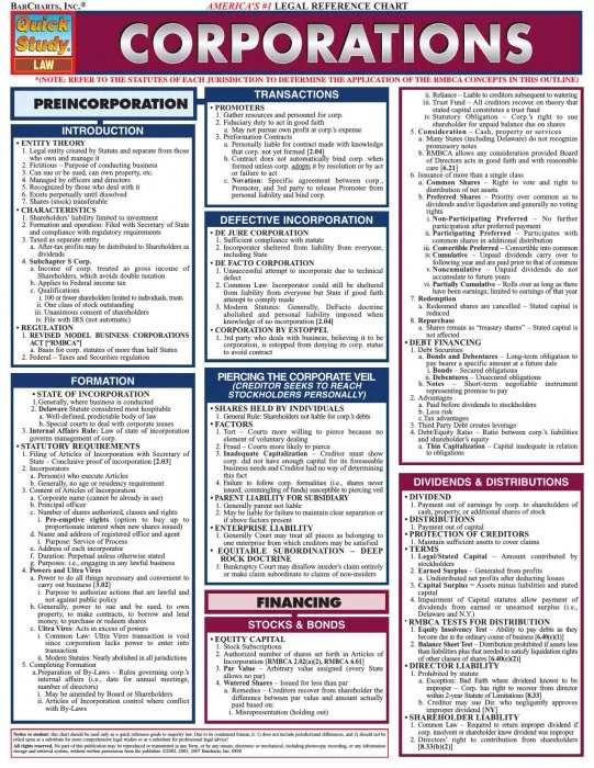 Corporations (Quick Study Law)