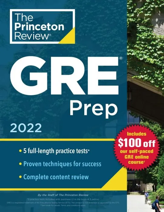 The Princeton Review GRE Prep, 2022 (Graduate School Test Preparation)