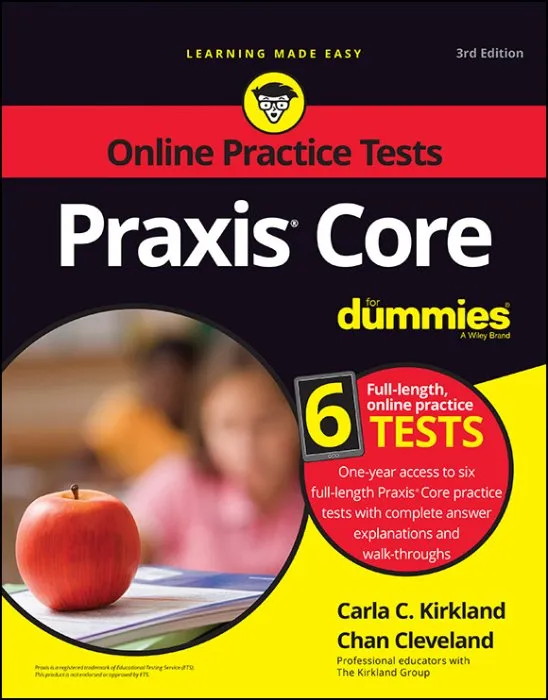 Praxis Core For Dummies with Online Practice Tests, 3rd Edition