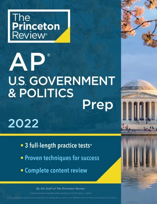 Princeton Review AP U.S. Government & Politics Prep, 2022 (College Test Preparation)