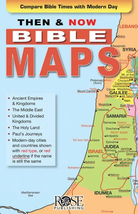 Then and Now Bible Maps: Compare Bible Times with Modern Day