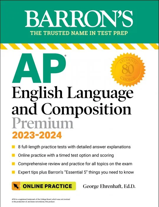 AP English Language and Composition Premium, 2023-2024 (Barron's Test Prep)