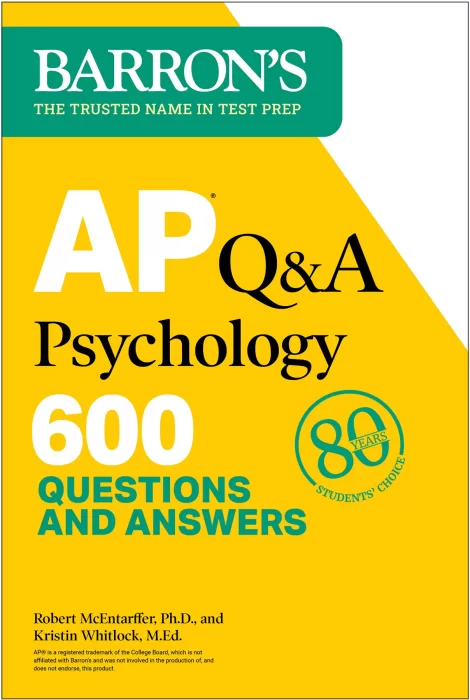AP Q&A Psychology: 600 Questions and Answers (Barron's Test Prep)&#44; 2nd Edition