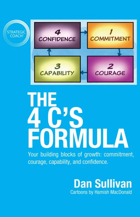 The 4 C's Formula: Your building blocks of growth: commitment&#44; courage&#44; capability&#44; and confidence.