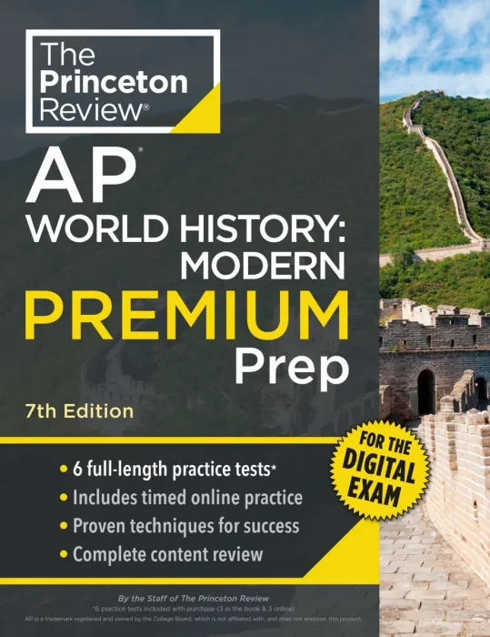 Princeton Review AP World History: Modern Premium Prep (College Test Preparation)&#44; 7th Edition